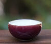 Jingdezhen Deep Red Glazed Porcelain Jihong Gaiwan Set Hand-crafted